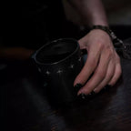 Stitched - Silver Cross Ceramic Mug