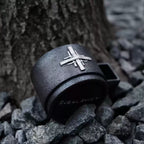 Layered Realm - Silver Cross Ceramic Mug