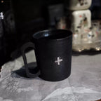 Lone Glow - Silver Cross Ceramic Mug
